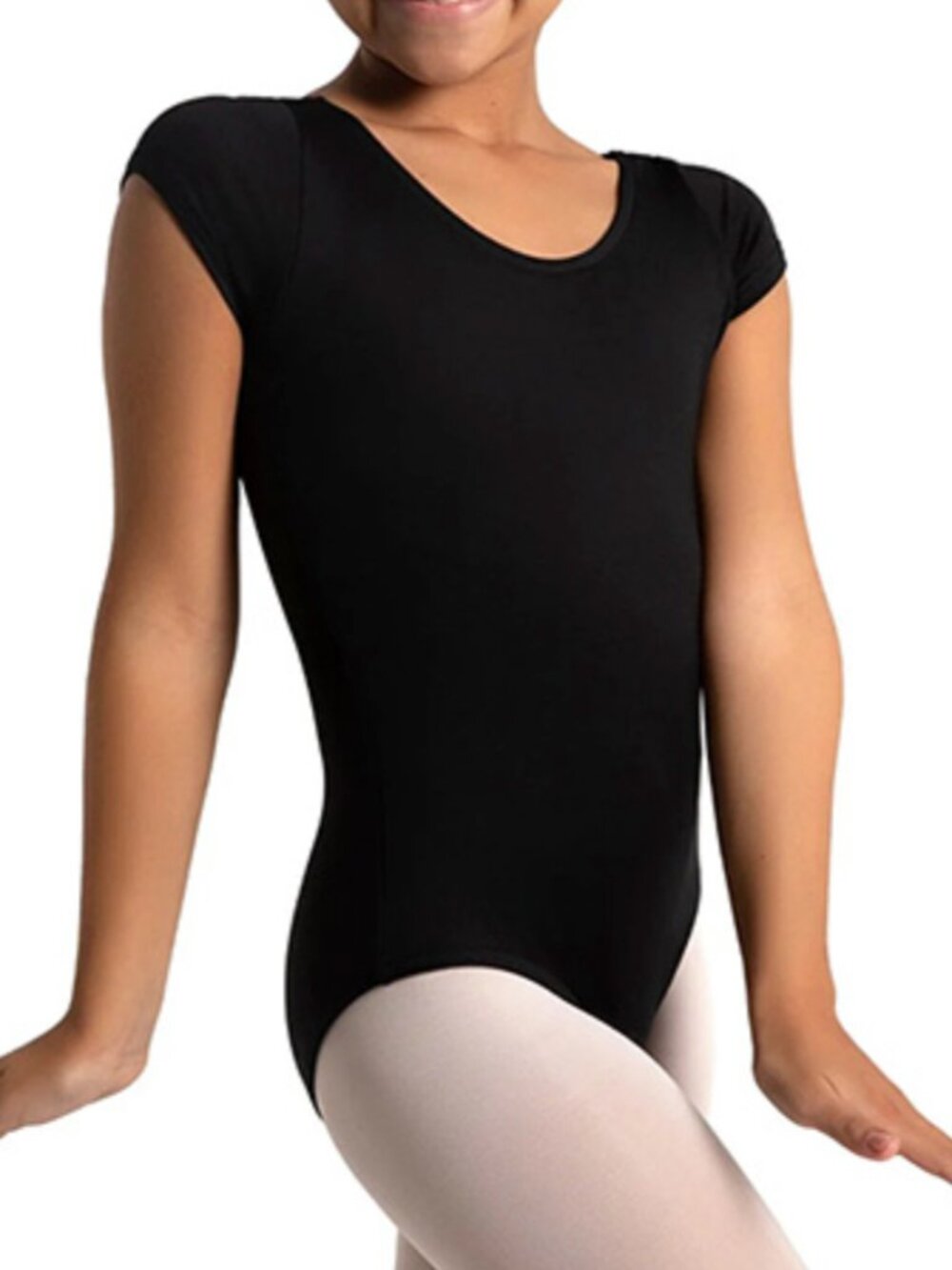 Black Theatricals Cap Sleeve Dance Leotard Child Size M